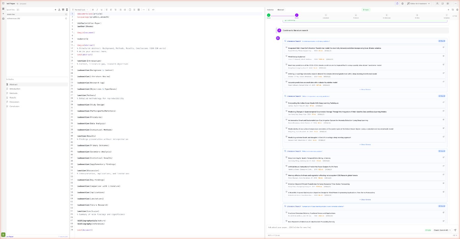 Literature search results streaming from multiple databases